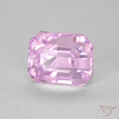 Kunzita roxo médio Natural 3.29ct, Corte Octógono / Esmeralda, VVS-VS