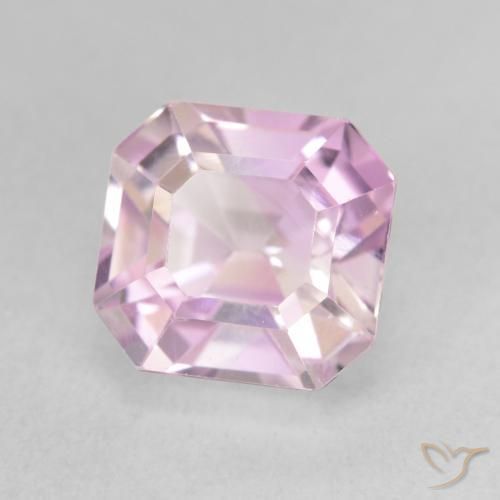 Kunzita Luz roxa Natural 3.77ct, Corte Octógono / Esmeralda, VVS-VS
