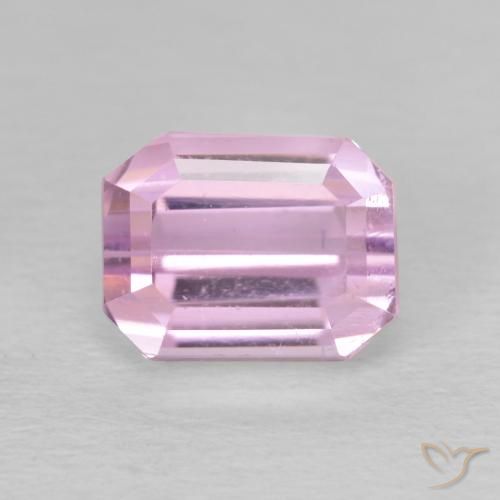 3.02ct Natural Rosa bem claro Kunzita, Corte Esmeralda, VVS-VS