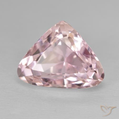 Kunzita Rosa Claro Rosa Natural 14.35ct, Trilhão, VVS-VS