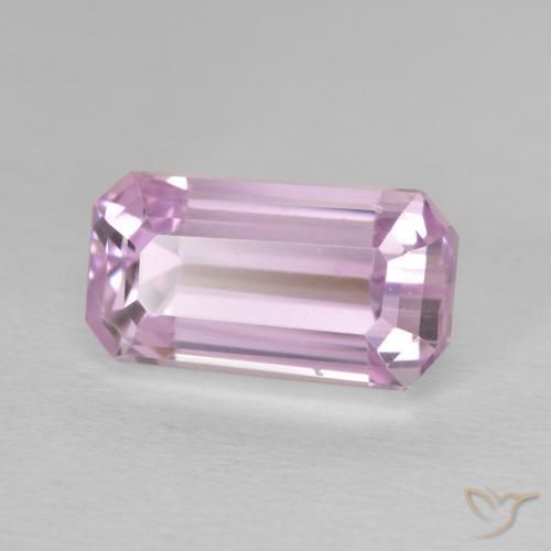 Kunzita rosa médio Natural 9.78ct, Corte Octógono / Esmeralda, VVS-VS