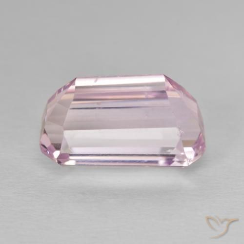 Kunzita rosa médio Natural 9.78ct, Corte Octógono / Esmeralda, VVS-VS