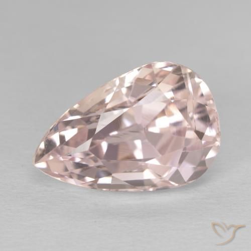10.49ct Natural Rosa Flamingo Kunzita, Formato de pêra, VVS-VS