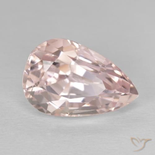 Kunzita Rosa Flamingo Natural 10.49ct, Formato de pêra, VVS-VS