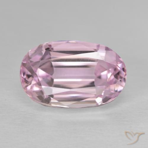 9.10ct Natural Rosa chiclete Kunzita, oval, VVS-VS