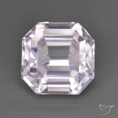 6.38ct Natural Rosa Lavanda Claro Kunzita, Corte Esmeralda, VVS-VS