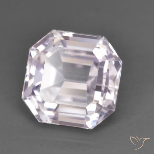 Kunzita Rosa Lavanda Claro Natural 6.38ct, Corte Octógono / Esmeralda, VVS-VS