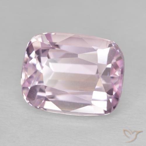 Kunzita Rosa Cereja Claro Natural 8.27ct, Almofada, VVS-VS
