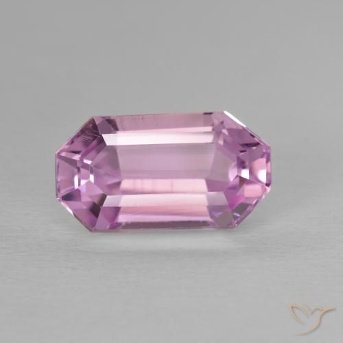 4.64ct Natural rosa médio Kunzita, Corte Esmeralda, VVS-VS