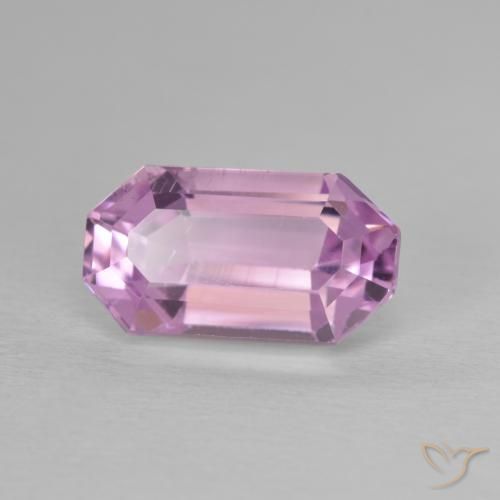 Kunzita rosa médio Natural 4.64ct, Corte Octógono / Esmeralda, VVS-VS