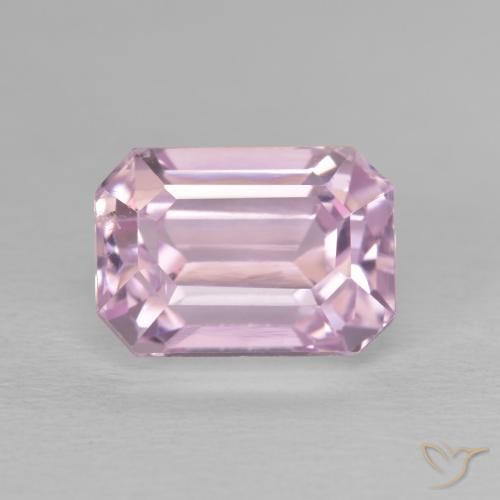 4.73ct Natural Rosa chiclete muito claro Kunzita, Corte Esmeralda, VVS-VS