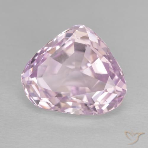 Kunzita Roxo Rosa Natural 8.37ct, Formato de pêra, VVS-VS