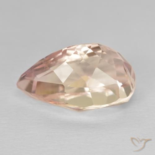 Kunzita rosa médio Natural 11.21ct, Formato de pêra, VVS-VS