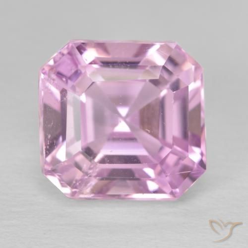 8.13ct Natural Luz rosa Kunzita, Corte Esmeralda, VS