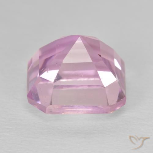 Kunzita Luz rosa Natural 8.13ct, Corte Octógono / Esmeralda, VS