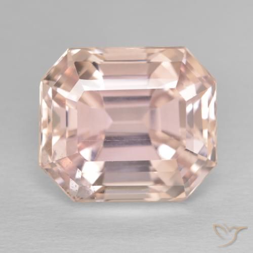 11.86ct Natural rosa médio Kunzita, Corte Esmeralda, VS