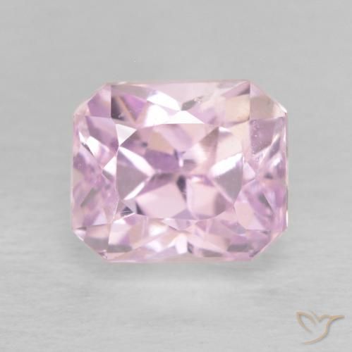 1.71ct Natural Luz rosa Kunzita, Corte Octógono / Esmeralda, VS, Photo A