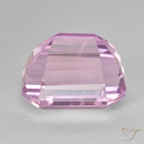 Kunzita Roxo Real Claro Rosa Natural 17.67ct, Corte Octógono / Esmeralda, VS