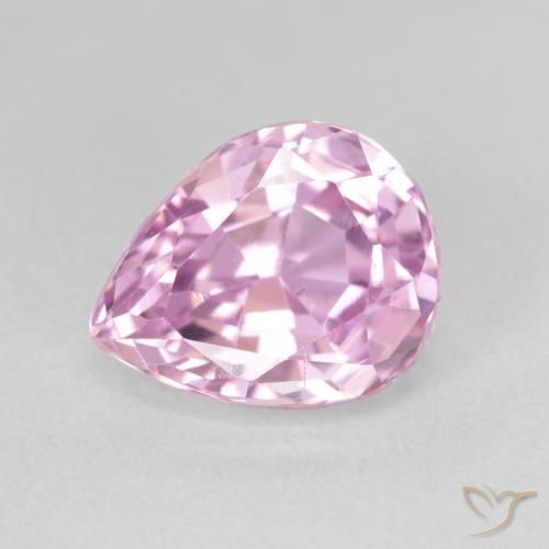 5.15ct Natural rosa cereja Kunzita, Formato de pêra, VS