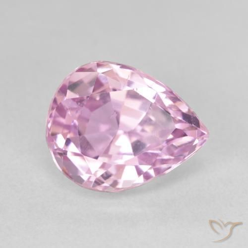 Kunzita rosa cereja Natural 5.15ct, Formato de pêra, VS