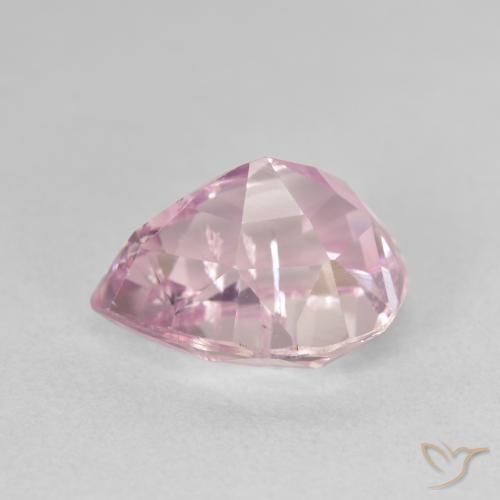 Kunzita rosa cereja Natural 5.15ct, Formato de pêra, VS