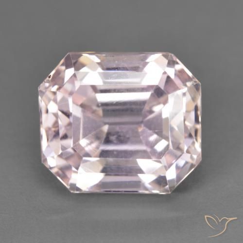 5.69ct Natural Rosa Flamingo Kunzita, Corte Esmeralda, VS