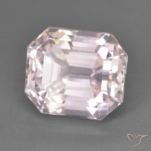 Kunzita Rosa Flamingo Natural 5.69ct, Corte Octógono / Esmeralda, VS