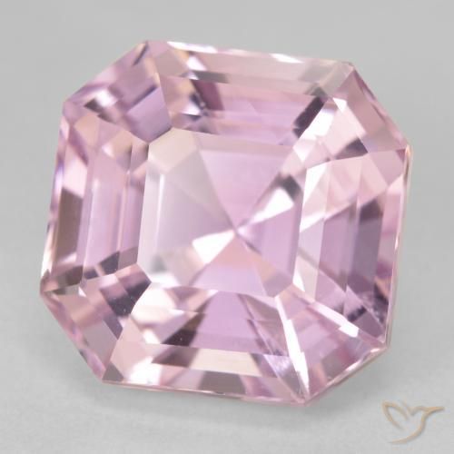 Kunzita Luz rosa Natural 12.31ct, Corte Octógono / Esmeralda, VS