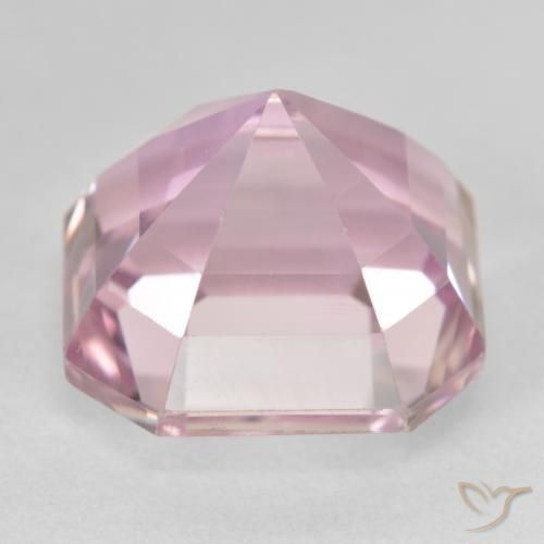 Kunzita Luz rosa Natural 12.31ct, Corte Octógono / Esmeralda, VS