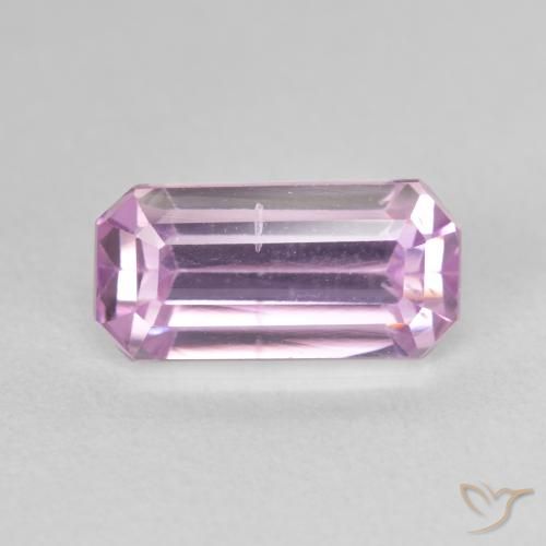 3.79ct Natural Rosa chiclete Kunzita, Corte Esmeralda, VS