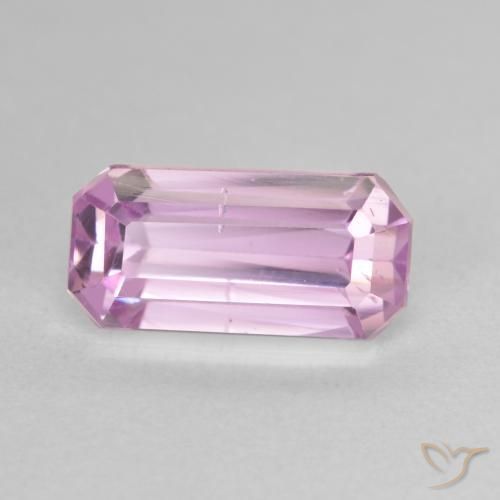 Kunzita Rosa chiclete Natural 3.79ct, Corte Octógono / Esmeralda, VS