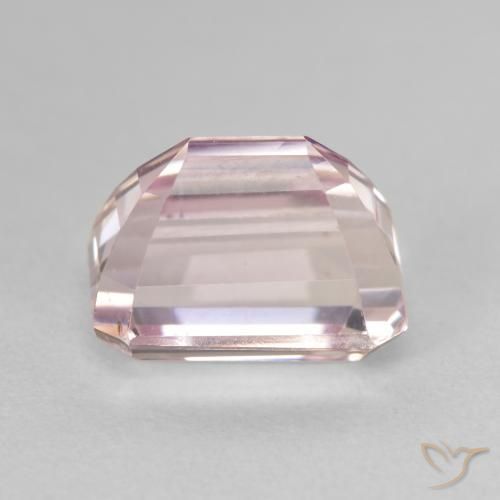 Kunzita Luz rosa Natural 6.66ct, Corte Octógono / Esmeralda, VS