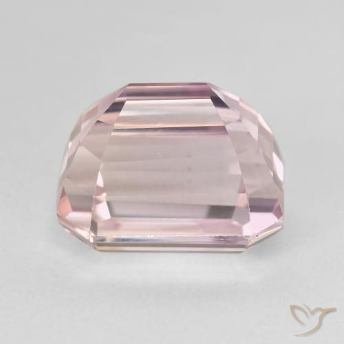 Kunzita Rosa Claro Rosa Natural 10.00ct, Corte Octógono / Esmeralda, VVS