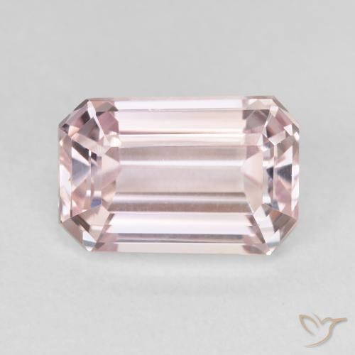 5.94ct Natural Luz rosa Kunzita, Corte Esmeralda, VVS
