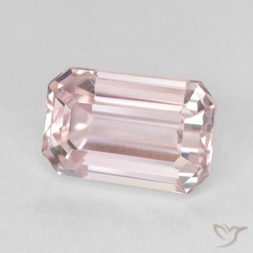 Kunzita Luz rosa Natural 5.94ct, Corte Octógono / Esmeralda, VVS