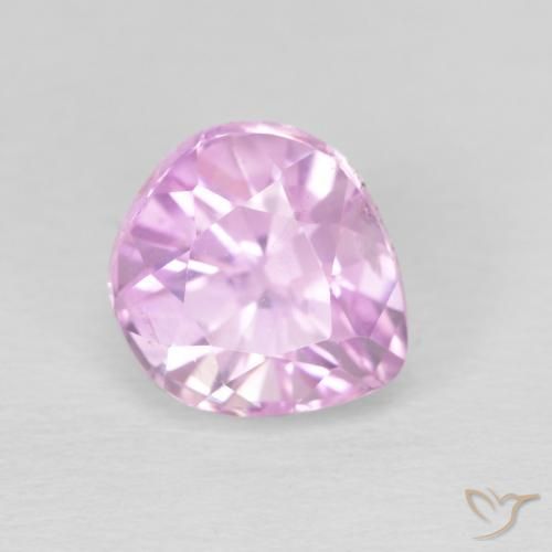 Kunzita Rosa bem claro Natural 3.38ct, Formato de pêra, VS