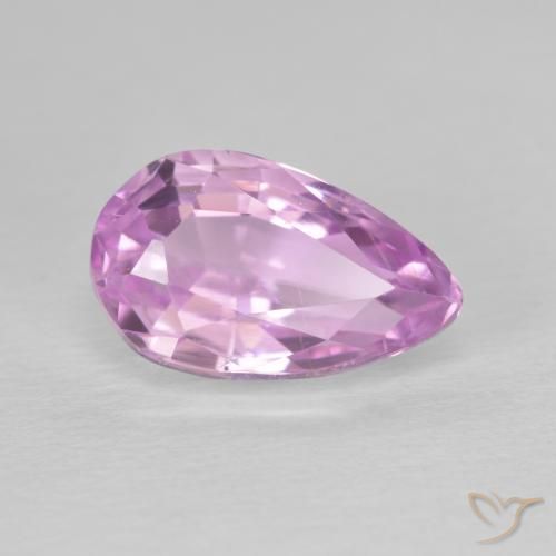 Kunzita Tom Rosa Cereja Natural 4.50ct, Formato de pêra, VS
