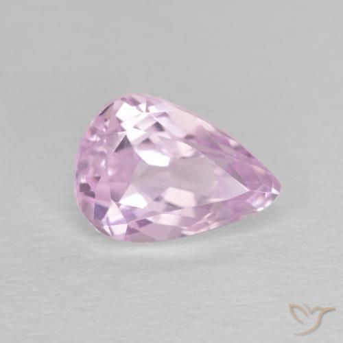 Kunzita Roxo Rosa Natural 2.96ct, Formato de pêra, VS