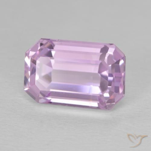 Kunzita Roxo Real Rosa Natural 8.33ct, Corte Octógono / Esmeralda, VS