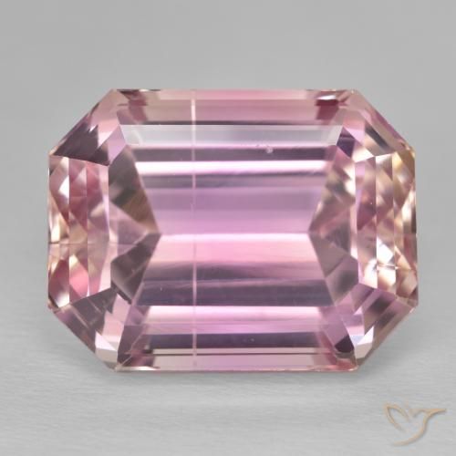 29.93ct Natural Rosa quente Kunzita, Corte Esmeralda, VS