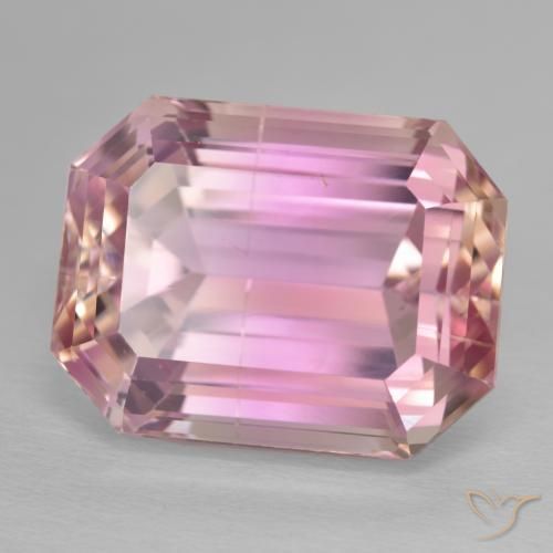 Kunzita Rosa quente Natural 29.93ct, Corte Octógono / Esmeralda, VS