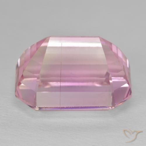 Kunzita Rosa quente Natural 29.93ct, Corte Octógono / Esmeralda, VS