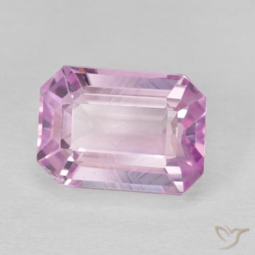 Kunzita rosa médio Natural 7.13ct, Corte Octógono / Esmeralda, VS