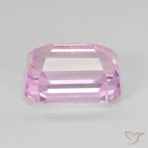 Kunzita rosa médio Natural 7.13ct, Corte Octógono / Esmeralda, VS