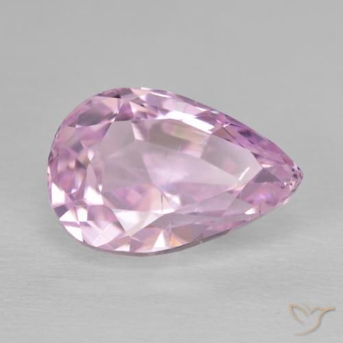 Kunzita rosa médio Natural 8.05ct, Formato de pêra, VS