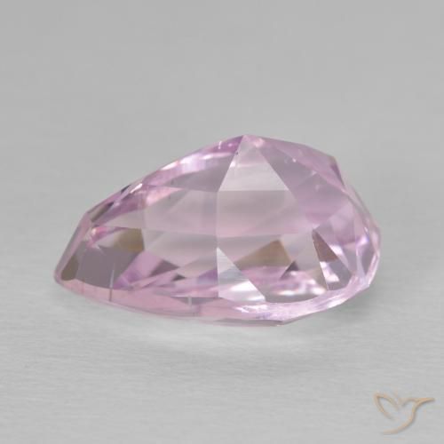 Kunzita rosa médio Natural 8.05ct, Formato de pêra, VS