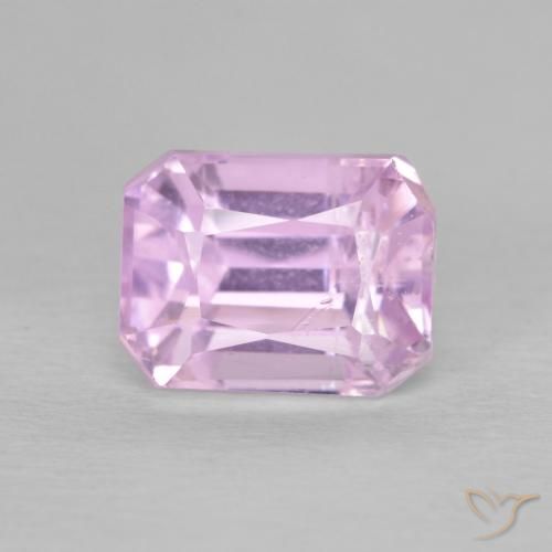 3.43ct Natural Roxo Claro Rosa Kunzita, Corte Esmeralda, VS