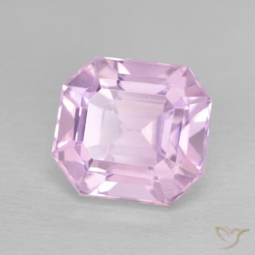 Kunzita rosa médio Natural 6.53ct, Corte Octógono / Esmeralda, VS