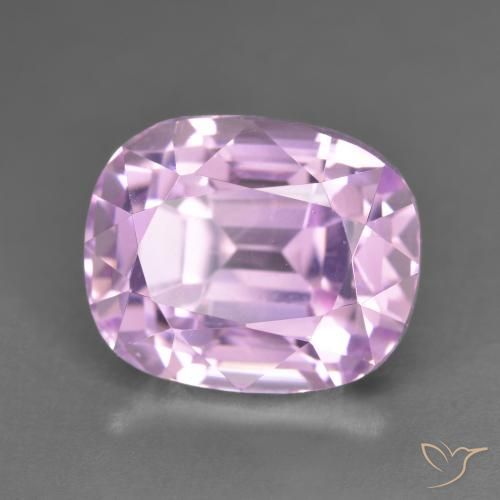Kunzita Roxo Rosa Natural 13.31ct, Almofada, VVS-VS
