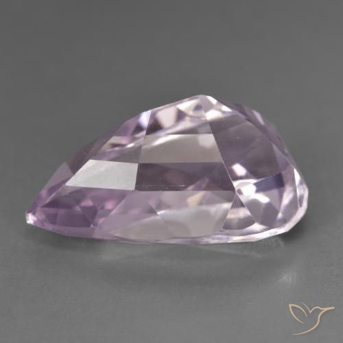 Kunzita Roxo Rosa Natural 16.56ct, Formato de pêra, VVS-VS